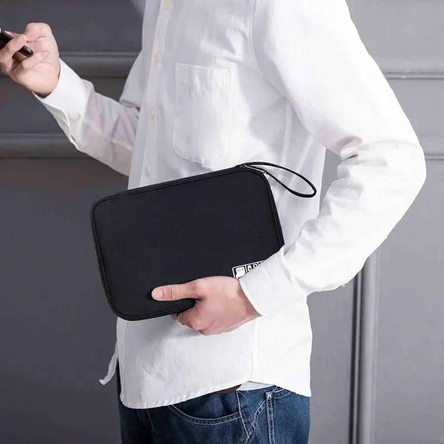 Cubo de embalaje de viaje Digital multifuncional, bolsas de almacenamiento de cables de datos para disco duro móvil, ahorro de espacio, bolsa organizadora de objetos pequeños