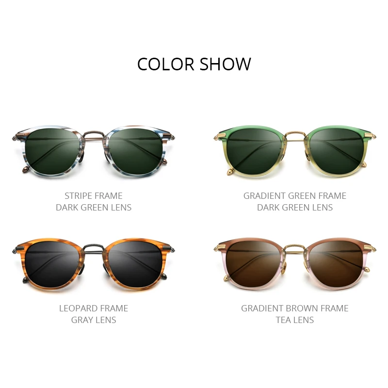 Gafas de sol polarizadas de titanio y acetato FONEX, gafas de sol cuadradas Retro Vintage de diseño de marca para hombre, gafas de sol japonesas 85648
