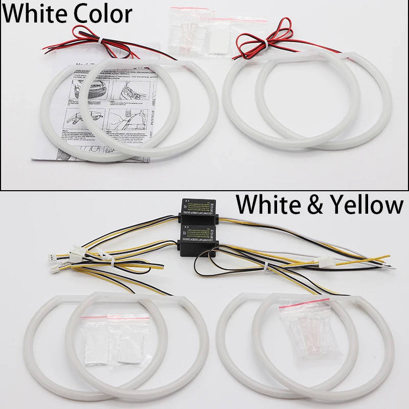 Faro LED blanco Halo Angel Demon Eyes Kit Angel Eyes luz para BMW Serie 3 E46 sedan touring wagon coupe compact 1998-2005