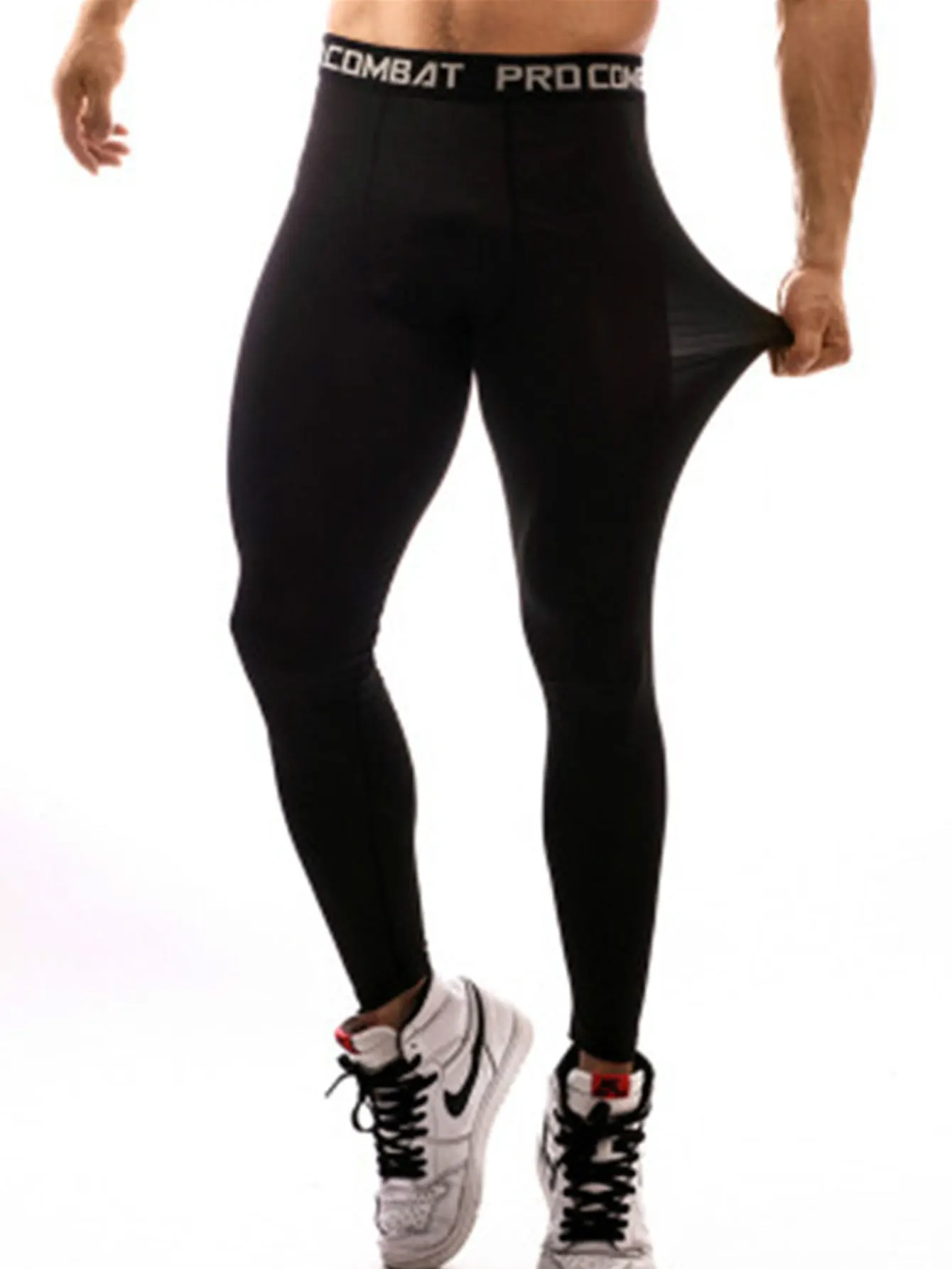 Leggings para hombre, mallas para correr y gimnasio, pantalones de compresión para hombre, pantalones largos para correr y Fitness, pantalones de entrenamiento de Yoga