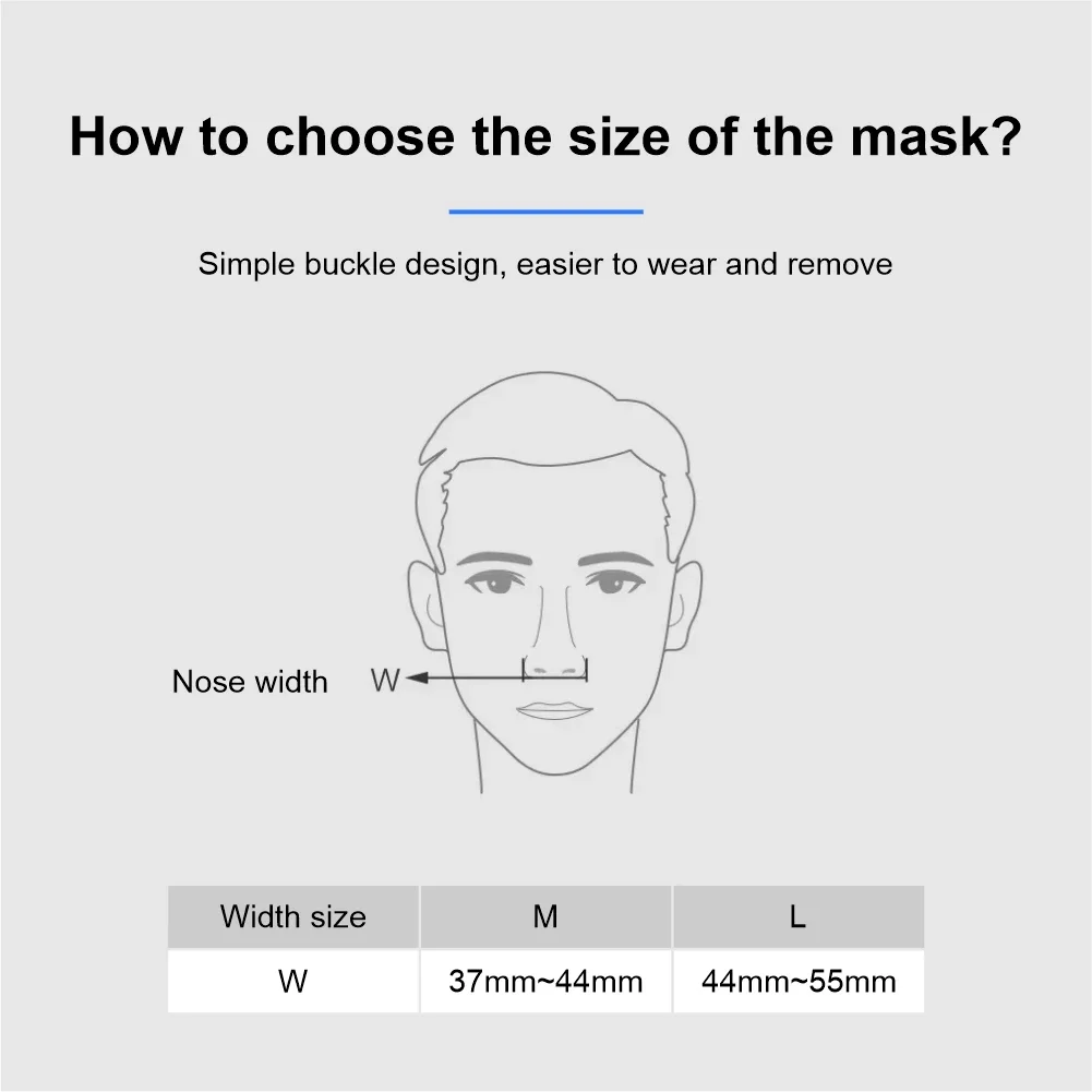 Mascarilla Nasal Yuwell YN03 con Tubo y Arnés, Cojín de Gel de Silicona para Máquina APAP CPAP, Apnea del Sueño, Anti Ronquidos, Amplio Campo de Visión