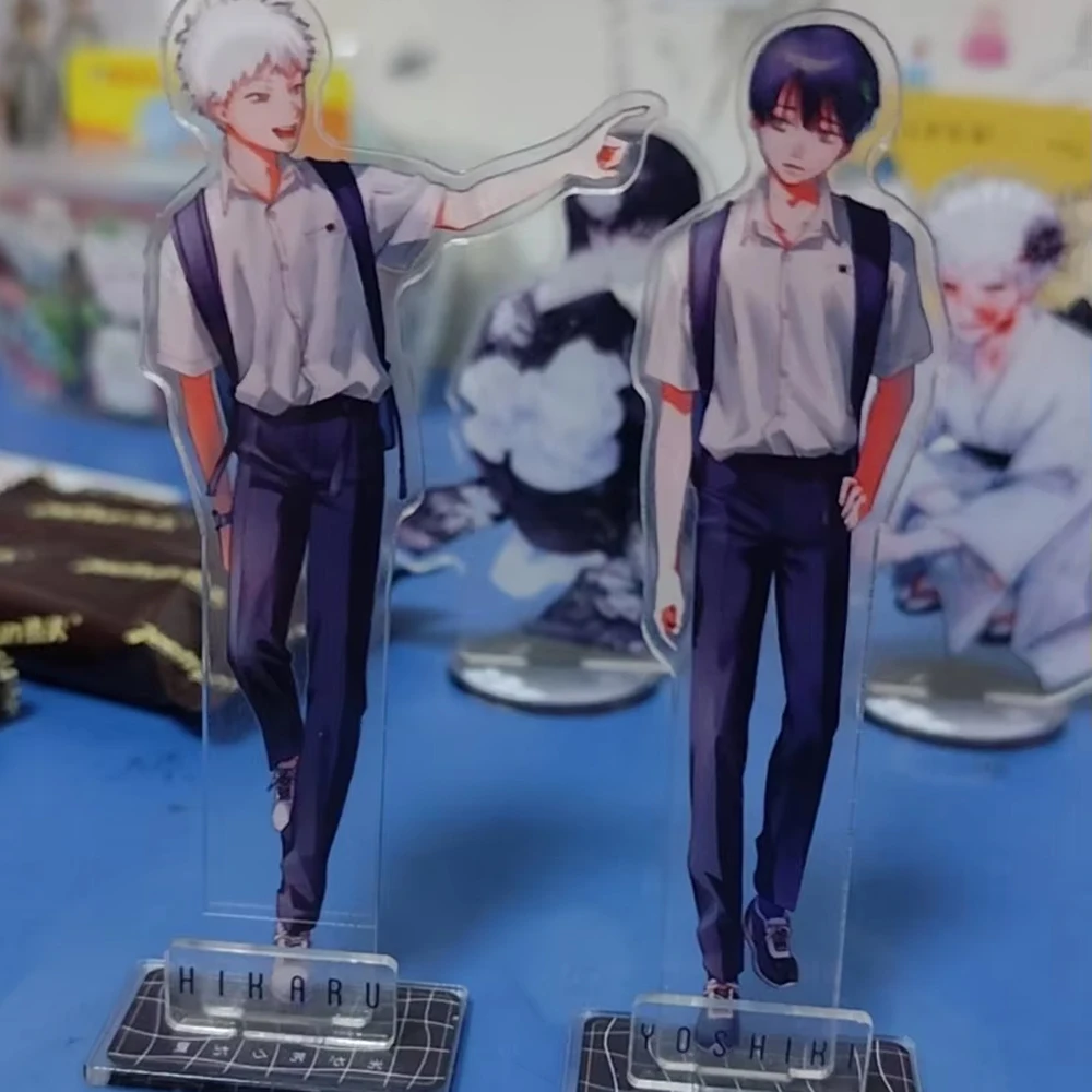 Set de 2 Figuras de Acrílico de Anime, Modelo de Escritorio, de Hikaru Indo y Tsujinaka Yoshiki, del Anime 'The Summer Hikaru Died', Lindas y Decorativas