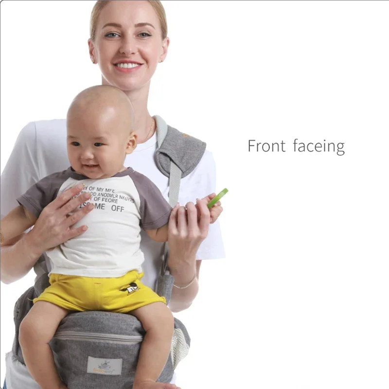 Portabebés ergonómico portátil para chico, asiento de cadera, taburete de cintura, cabestrillo frontal, portabebés de canguro para equipo de bebé