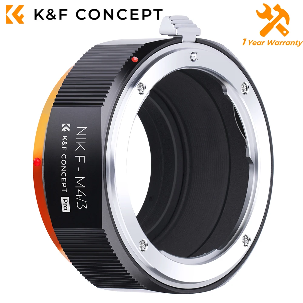 Adaptador de Lente de Cámara K&F CONCEPT para Lentes Nikon AI F Mount a Cuerpo de Cámara Micro Four Thirds MFT M4/3 Olympus con Barniz Mate