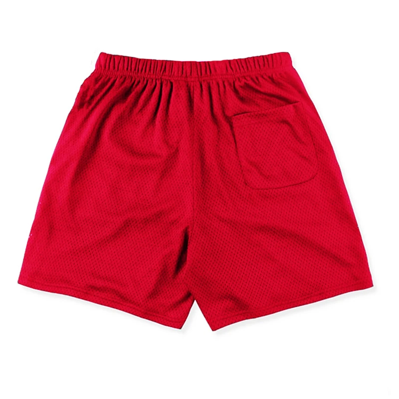 Pantalones cortos de entrenamiento transpirables de malla ligera para hombre, pantalones cortos de tala frescos, pantalones deportivos de verano para correr