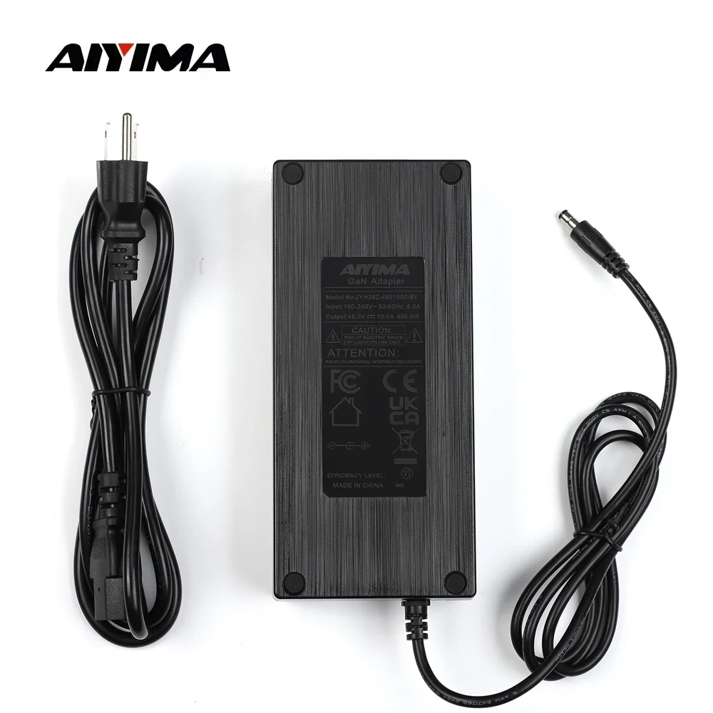 Adaptador de corriente AIYIMA 48V Gan, fuente de alimentación de 48V 10A para amplificador de sonido TPA3255 TAS5630, amplificador de audio para A07 A08