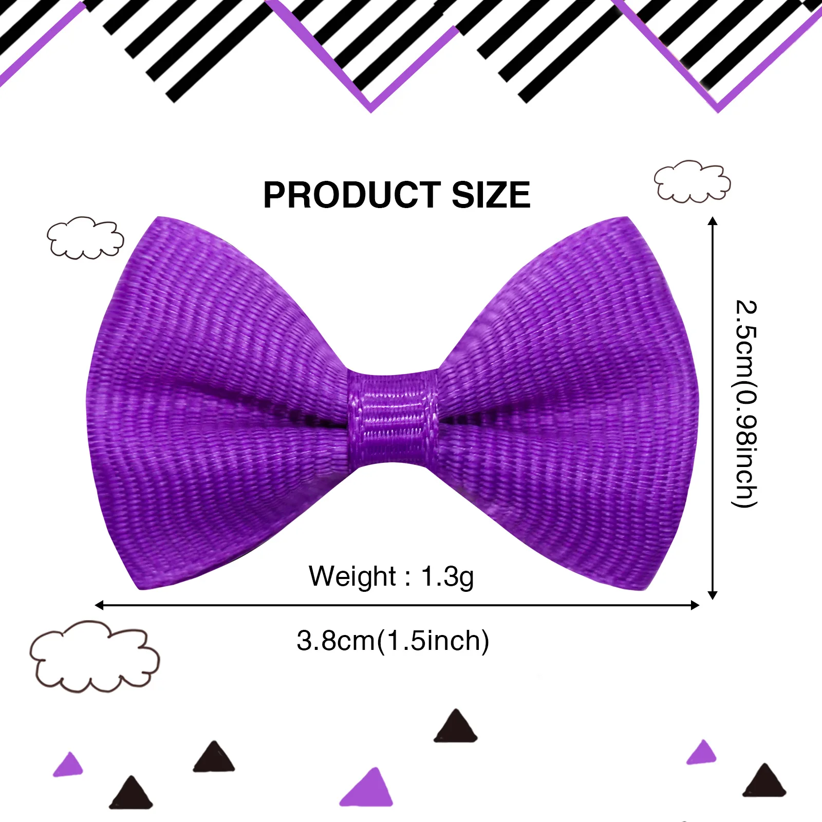 20 piezas horquilla colorida con lazo para perro, pinzas para el pelo con lazo puro a la moda para perros pequeños, gorros bonitos para cachorros y gatos, accesorios para el cabello para el cuidado de perros