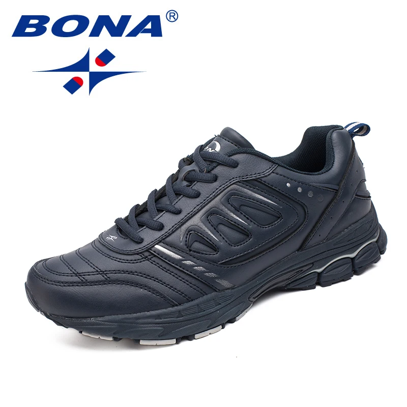 BONA, nuevo estilo, zapatos para correr para hombre, zapatillas para correr al aire libre, zapatillas de senderismo, zapatos atléticos con cordones, cómodos, ligeros y suaves