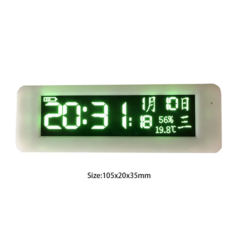 Pantalla de espectro de música OLED de 3,12 pulgadas, Control de voz para coche, medidor de VU, amplificador, micrófono, 8 efectos de visualización