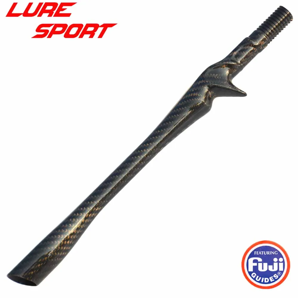 LureSport-mango de agarre de asiento de carrete fundido de carbono tejido 3K, varilla Triangular FUJI KDPS16, reparación de componentes de construcción, bricolaje, 35cm