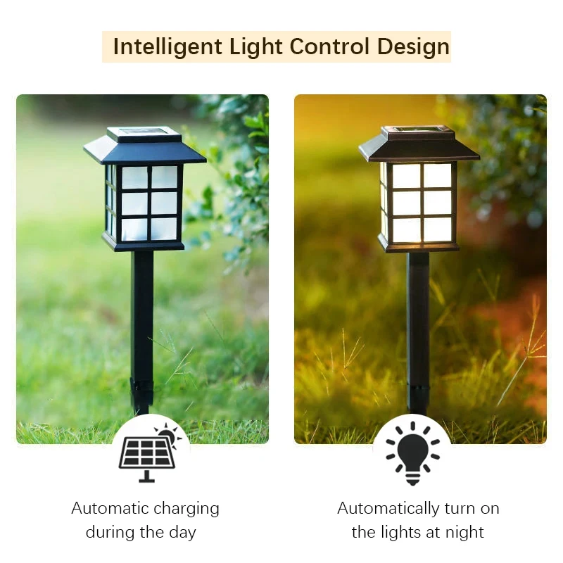 Paquete de 8 Luces Solares para Camino, LED Impermeables para Jardín, Patio, Pasarela, Entrada, Paisaje, Lámpara de Césped con Encendido Automático, Decorativas