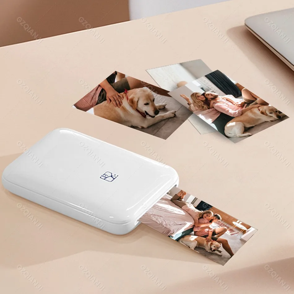 Impresora de bolsillo móvil Mni portátil HPRT MT53, impresora fotográfica inalámbrica BT con tecnología Zink, impresora fotográfica en Color de 2x3 pulgadas
