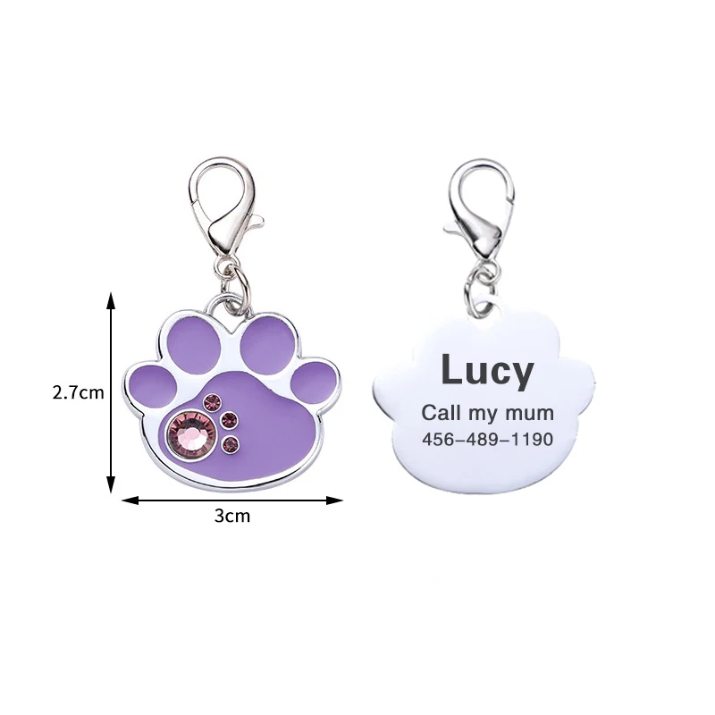 Tarjeta de Identificación de aleación antipérdida para mascotas, colgante de joyería para cachorros y gatitos, grabado láser, llavero de tarjeta de identidad, suministros para mascotas