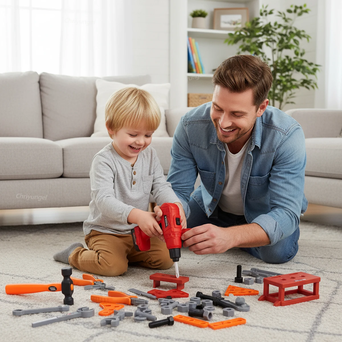 Juego de Herramientas de Juguete de 38/42 Piezas, Kit de Reparación de Juguete para Niños, Juguetes de Construcción de Plástico con Destornilladores para Niños Pequeños, Niños y Niñas
