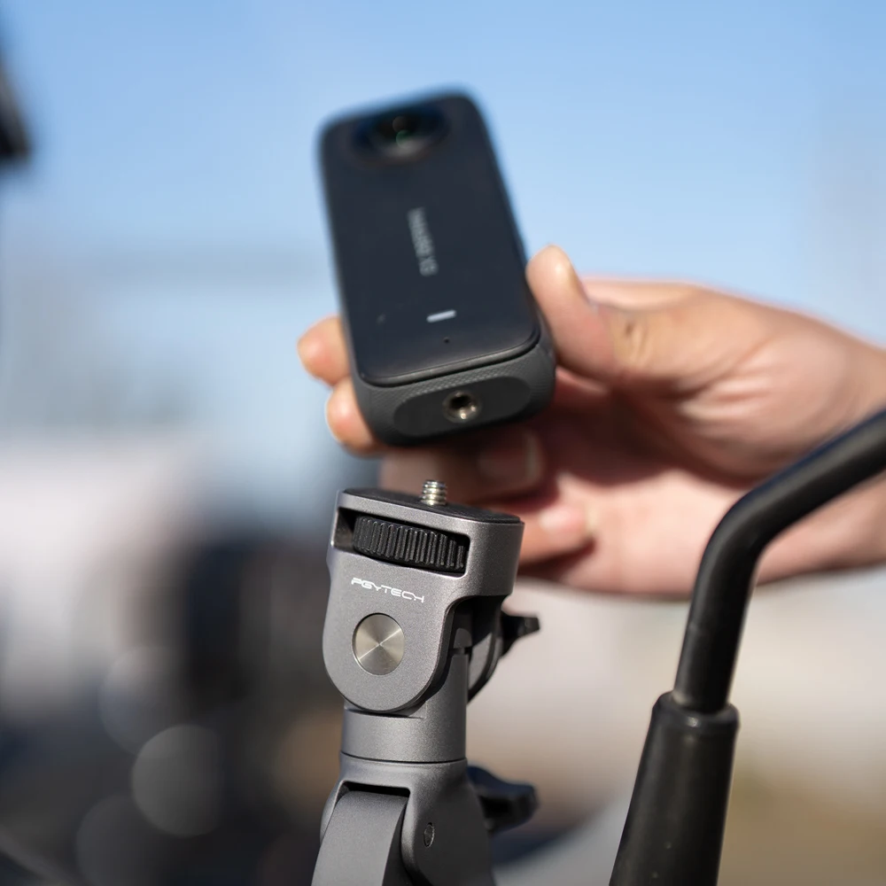 PGYTECH Super abrazadera de montaje 17mm a 37mm 1/4 "adaptador de tornillo para bicicleta/vehículo serie ciclismo Cámara de acción teléfonos inteligentes