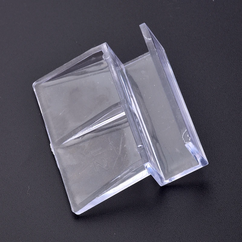 Clips acrílicos para acuario de 5/6/8/10/12mm, soportes de cubierta de vidrio, soporte de placa de cubierta de tanque de peces transparente, accesorios para acuario