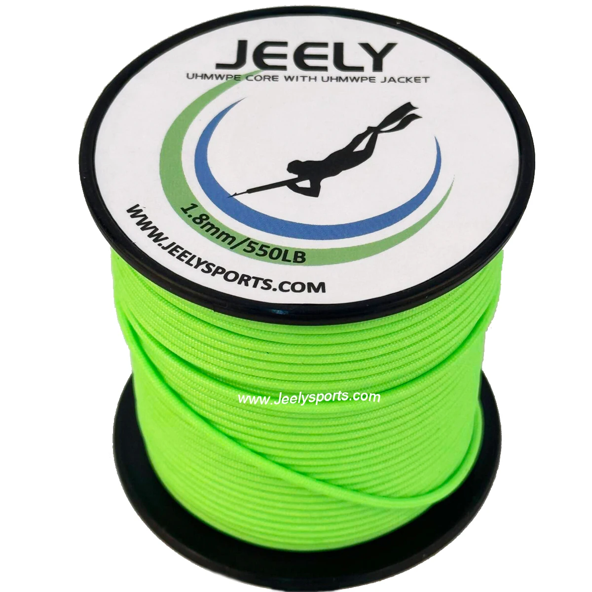 Línea de pesca submarina trenzada doble, 1,8mm, 10M, Uhmwpe