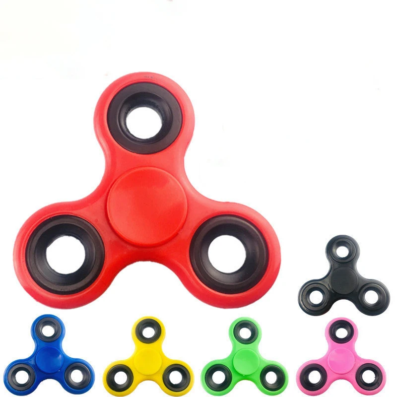 ABS Fidget Spinner EDC Spinner para autismo TDAH Anti estrés Tri-Spinner alta calidad adultos niños juguetes divertidos