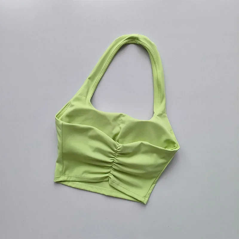 Sujetador deportivo para mujer, Tops de entrenamiento, sujetadores deportivos para gimnasio, Sujetador deportivo atlético Sexy, Top corto de Yoga con espalda descubierta para gimnasio