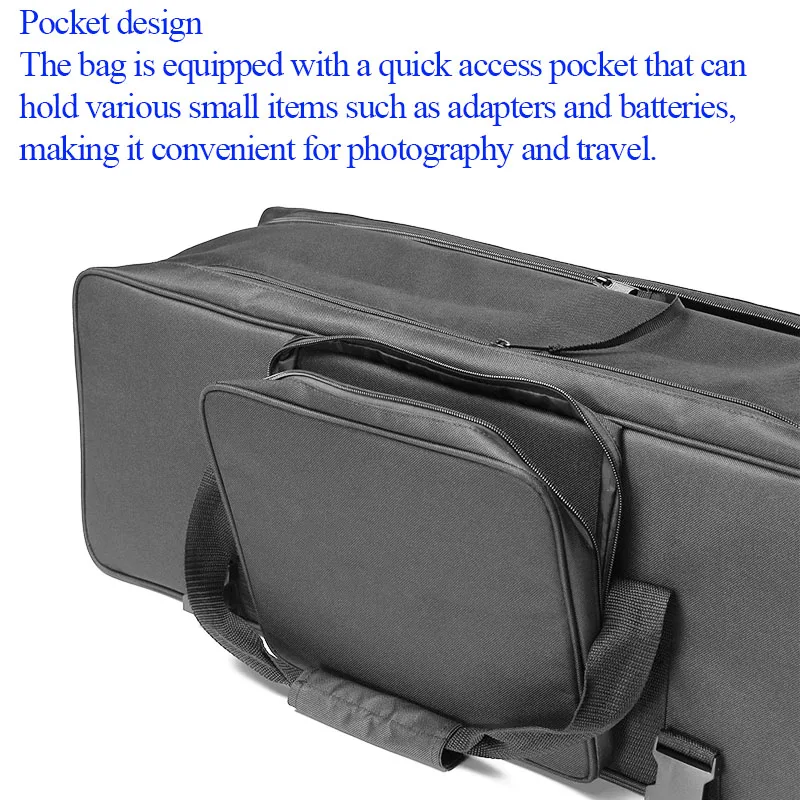 Bolsa de transporte para trípode fotográfico, para Flash, luz LED para vídeo, trípode, soporte de luz, bolsa de almacenamiento portátil, bolsa para cámara Oxford de una sola capa