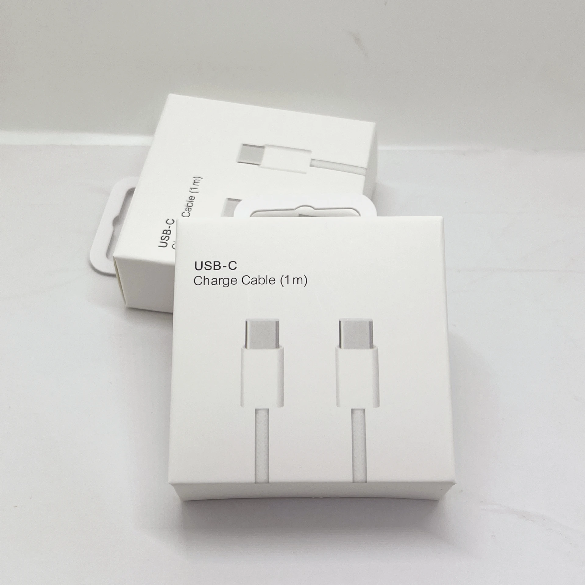 Cable de USB-C Original para iPhone 16 15 Pro Max PD 60W carga rápida para Huawei Xiaomi Samsung tipo C accesorios de Cable de tejido
