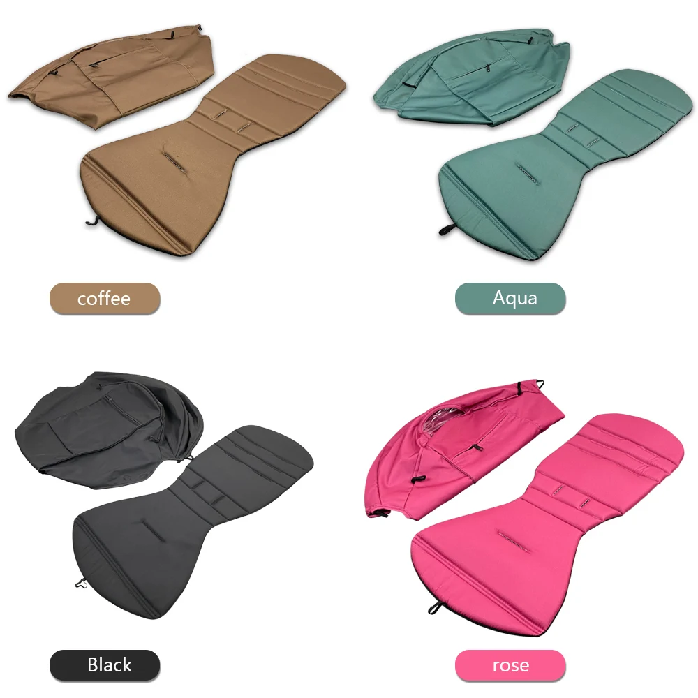175 accesorios para cochecito, funda para dosel, cojín para asiento Compatible con Babyzen YOYO, funda para colchón de asiento con bolsillo trasero con cremallera