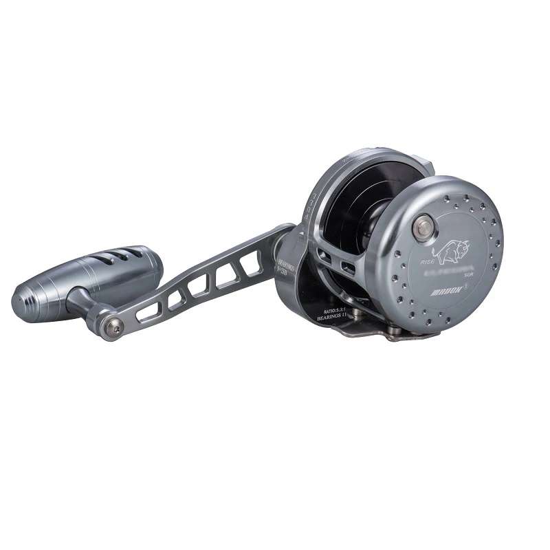 Carrete de pesca MADOX 11BB rueda de tambor de agua salada carrete de Jigging lento arrastre máximo 40KG sonido de arrastre