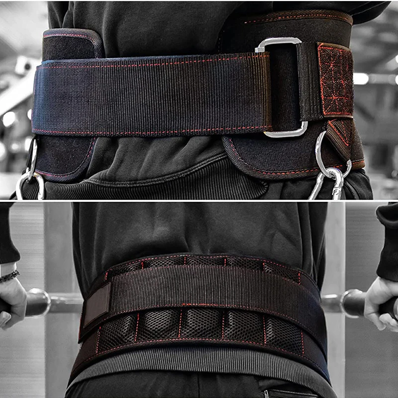 Fitness ajustable EVA Pull-Up Dip cinturón barra mancuerna cinturones de levantamiento de pesas gimnasio sentadillas Powerlifting cinturón espalda