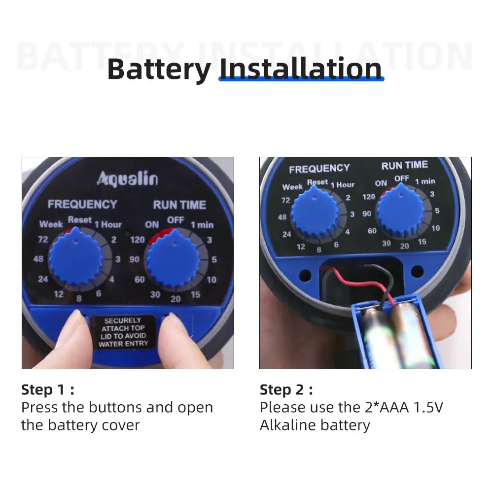 Temporizador de riego automático para jardín, válvula de bola/válvula solenoide, controlador de riego para el hogar, válvula electrónica de riego