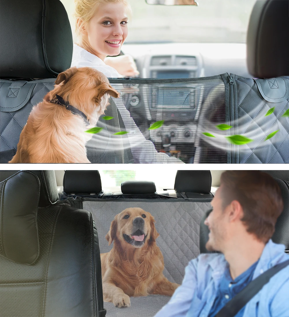 Portadores para perros impermeables traseros para mascotas, fundas para asiento de coche, esteras, Protector de hamaca con cinturón de seguridad para automóviles y SUV grandes, camiones