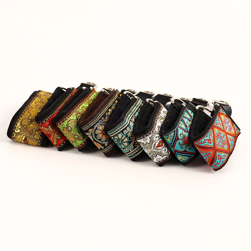Cómodo, suave, acogedor, elegante, whippet, galgo italiano, cuello martingale, ancho 5,5 cm, dorado/plateado/rojo/verde