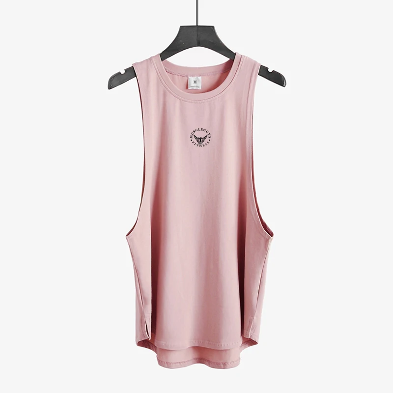 Camisetas sin mangas informales para culturismo para hombre, camisetas sin mangas para gimnasio, Fitness, entrenamiento muscular, camisetas holgadas transpirables de algodón para verano