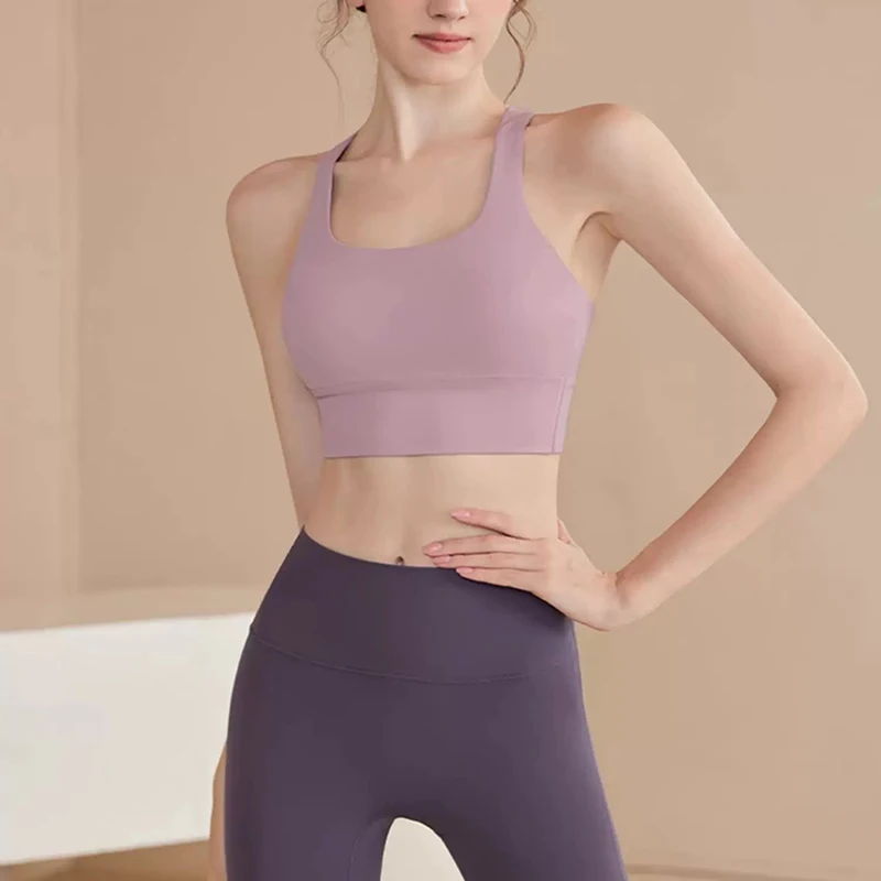 Sujetador deportivo todo en uno a prueba de golpes de alta intensidad para mujer para correr, Yoga, Fitness, Top profesional Huddle para todas las estaciones