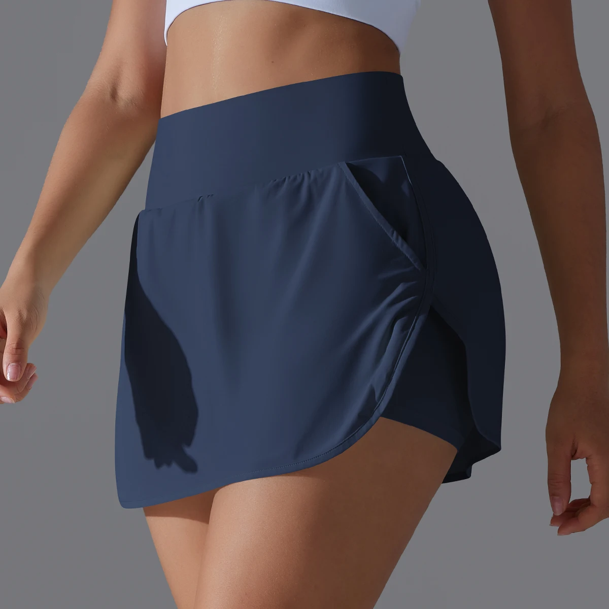 Falda de Yoga para deportes al aire libre, falda de tenis de bádminton, falda transpirable de cintura alta para el sudor, falda corta atlética activa para Yoga y Fitness