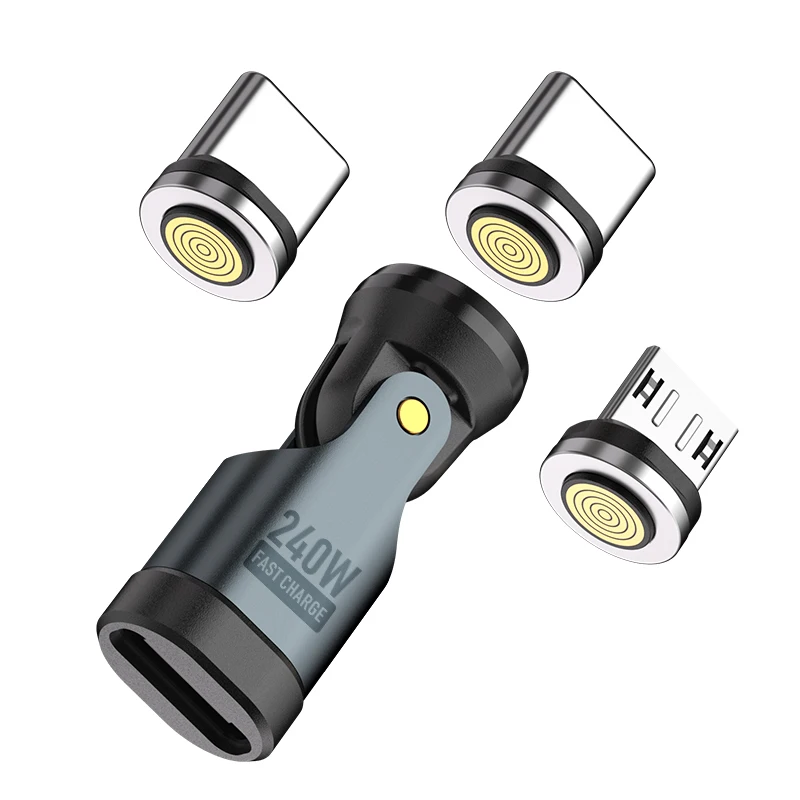 Adaptador Magnético PD de 240W para iPhone 17 Pro, Samsung Galaxy A06, Sony Xperia 1 VI, Lenovo Legion Tab, Xiaomi Redmi Note 13, Carga
