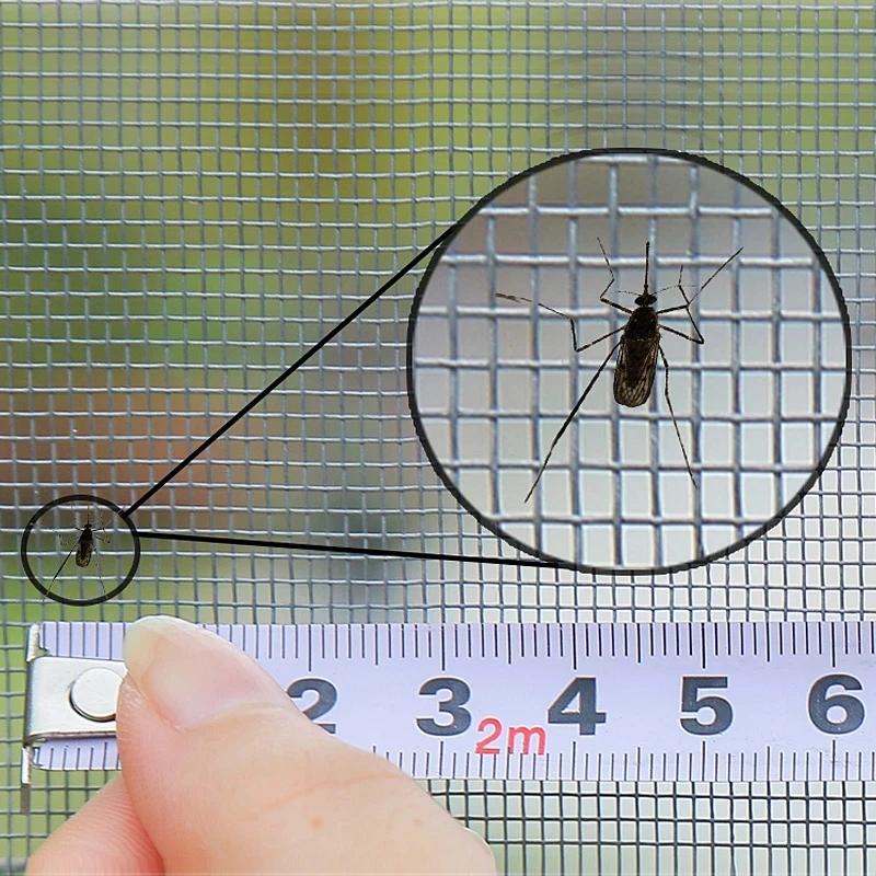 Mosquitera magnética para puerta, tamaño personalizado, cortina antimosquitos, cierre automático, malla invisible para cocina, sala de estar interior