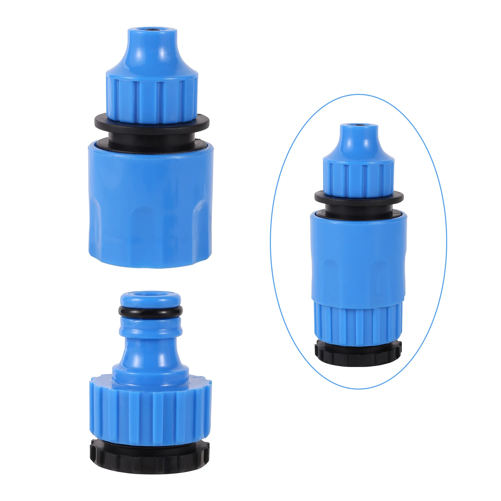 Conector rápido de manguera de 4/7mm y 8/11mm para riego de jardín, acoplador de limpieza para lavado de coche