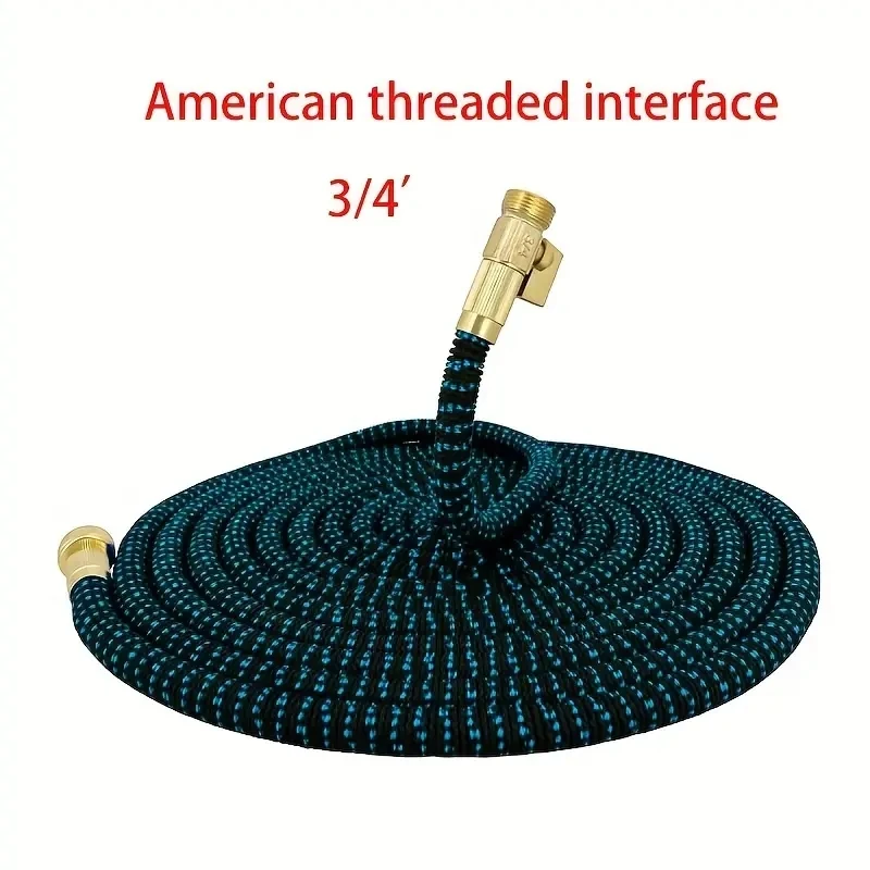 Manguera mágica expandible para riego y limpieza de jardín, conector de 3/4 ", cabezal de aspersor, dispositivo de riego, sin kinks
