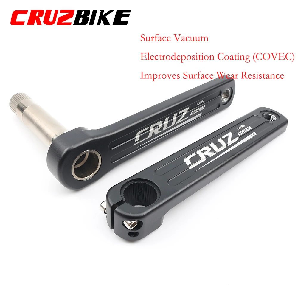 Platos y bielas CRUZbike para bicicleta de carretera, manivela de 155/160/165/170/172,5/175mm, doble plato de 9/10/11/12 velocidades con soporte inferior