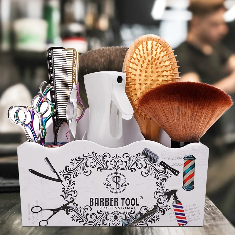 Soporte de almacenamiento de tijeras de peluquería para barbería, tocador extraíble, peine para el pelo, organizador de Clip, herramienta de peluquero de salón de moda