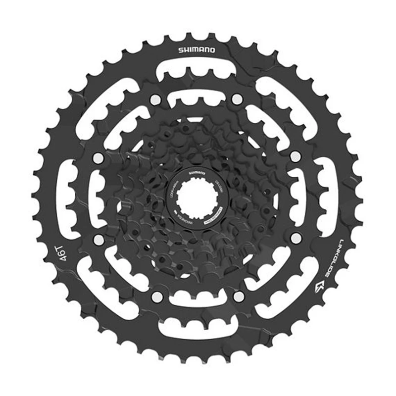 SHIMANO-Cassette LINKGLIDE de 9 velocidades, CS-LG300-9, 11-36T, 41T, 46T, CUES, serie U4000, Piñón, 9V, 9S, piezas de bicicleta
