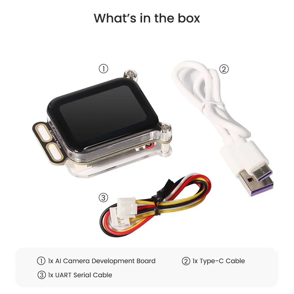 Módulo de Cámara de Visión AI Elecrow ESP32-S3 Mini con Pantalla de 1.83 Pulgadas, WiFi, BLE, Control de Audio, Kit de Desarrollo para Proyectos de IoT