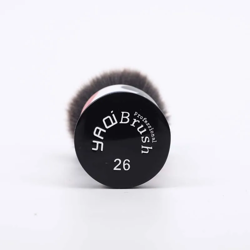Brocha de Afeitar para Hombre YAQI Casino Clubs de 26 mm con Mango de Resina y Pelo Sintético, Nudo Husky, para Afeitado en Húmedo