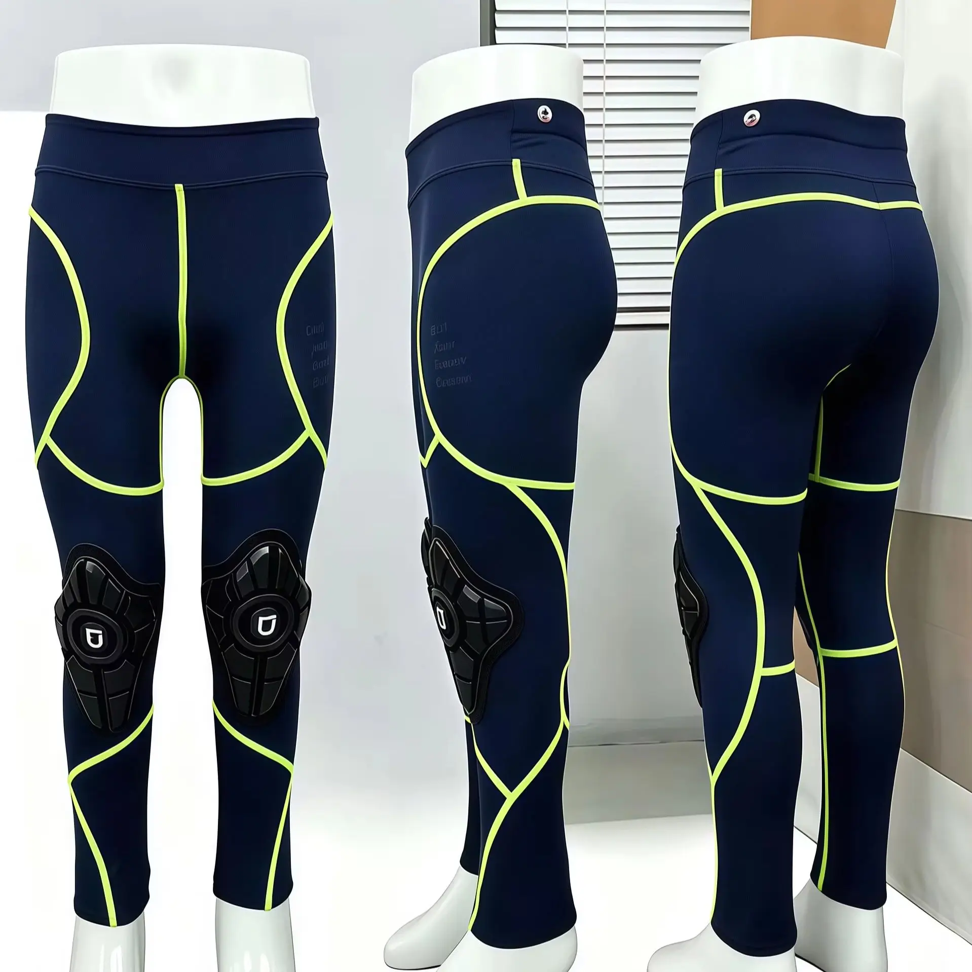 Pantalones de ciclismo con rodilleras para hombre, pantalones largos transpirables de secado rápido para competición de bicicleta, verano, 2021