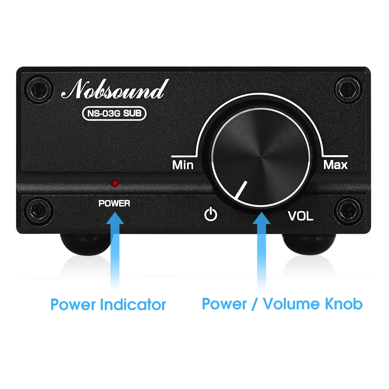Douk Audio NS-03G Mini subwoofer de 100W/canal Mono de frecuencia completa TPA3116 amplificador Digital amplificador de potencia de Audio de escritorio
