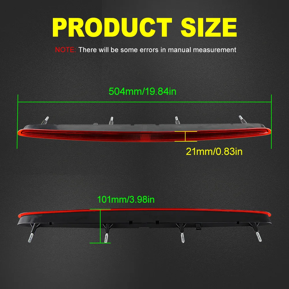 Para BMW 1 Series 128i 135i M E82 E88 2007-2013 lente roja ahumada LED maletero trasero tercera luz de freno accesorios de coche 63257164978