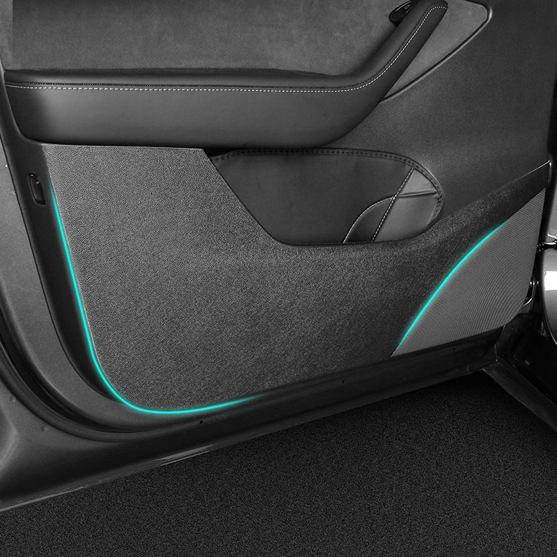Protector de puerta anti-patadas para Tesla Model 3/Y/Modelo YL de 6 plazas, almohadilla protectora para panel de puerta, anti-patadas y anti-suciedad.