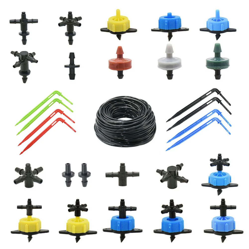 Microgoteo de 2L, 4L, 8L, microirrigación, conector cuentagotas de flecha de 1/2/4 vías, divisor de agua cruzado, emisor, sistema de riego de flecha por goteo