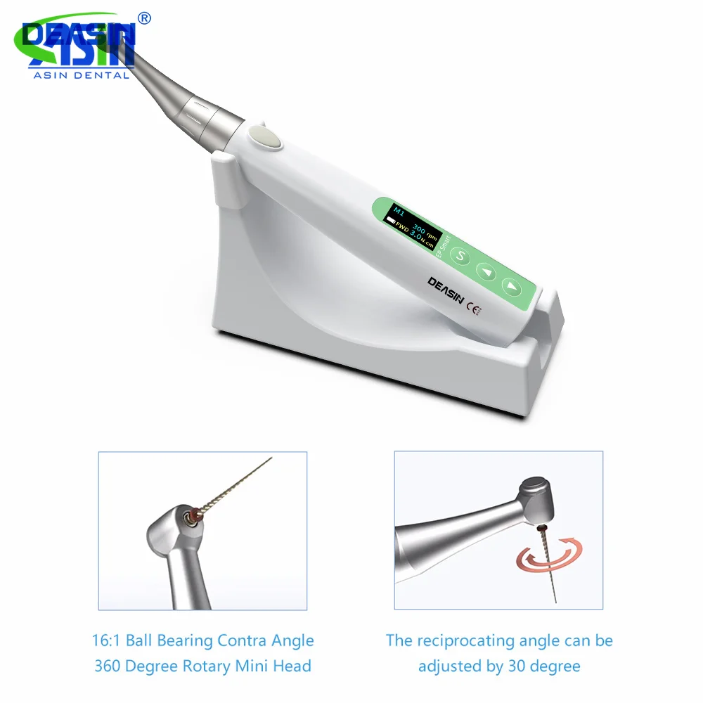 Motor Endodóntico Dental Inalámbrico 2 en 1 EP-Smart de Alta Calidad con Localizador de Ápice Integrado, Relación de Reducción 16:1, para Tratamiento de Conducto Radicular