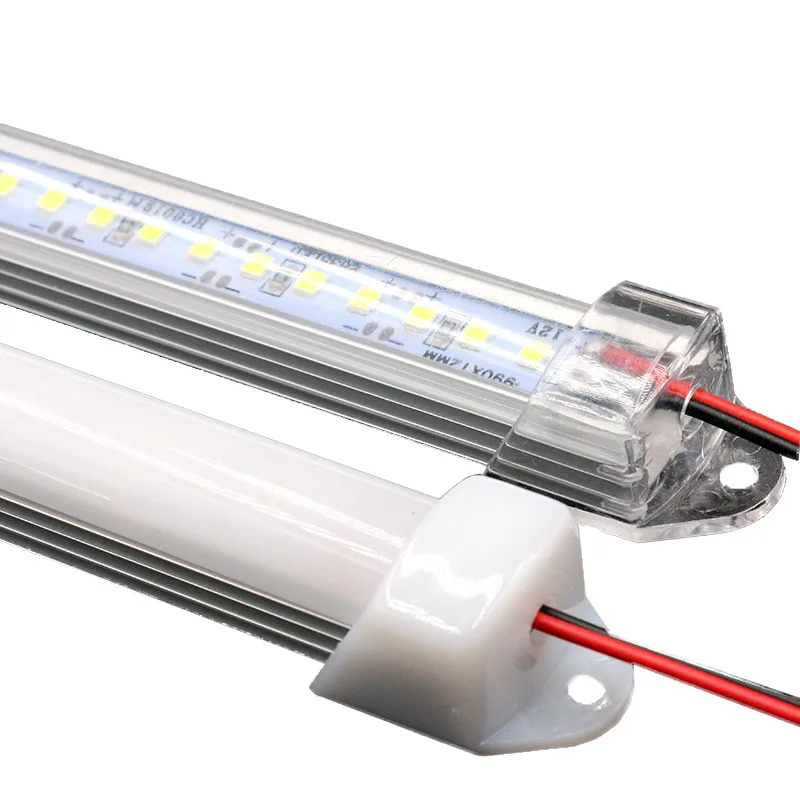 5 uds 12v 24v tira dura Led barra rígida tubo Led 18cm 27cm 35cm 50cm 6w 8w 10w gabinete de coche escaparate anuncio trasero 3000k 4000k 6000k